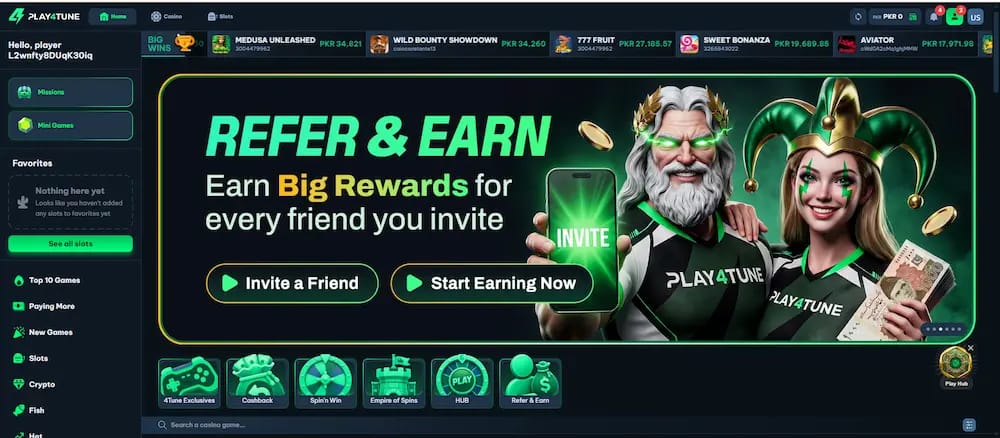 PLAY4TUNE GAME DOWNLOAD AND EARN